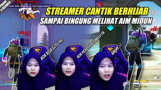 PRANK TEAM CODE STREAMER HIJAB CANTIK SAMPAI DIA BINGUNG NONTONIN MIDUN MAIN