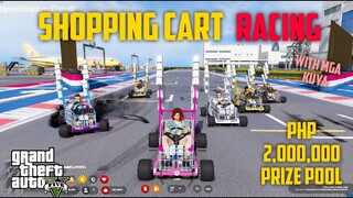 GAANO KA BILIS ANG SHOPPING CART? *RACING WITH MY KUYA* (NA SIRAAN AGAD KAMI) | GTA V RP