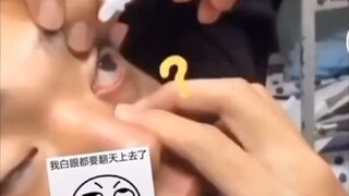 A drop of water is returned with a fist