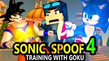 SONIC SPOOF 4 *TRAINING WITH GOKU* (reupload) Minecraft Animation Dragon Ball Parody Series Season 1