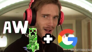 PewDiePie - Frick a Creeper, but every word is a google image