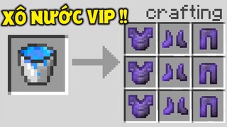 MINECRAFT MÚC NƯỚC SẼ ĐƯỢC GIÁP SIÊU CẤP VIP PRO !! *CÁI XÔ = GIÁP CỰC MẠNH*