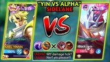 WATCH THIS HOW I COUNTER ALPHA IN SIDELANE | YIN BEST BUILD AND EMBLEM 2023 | MOBILE LEGENDS