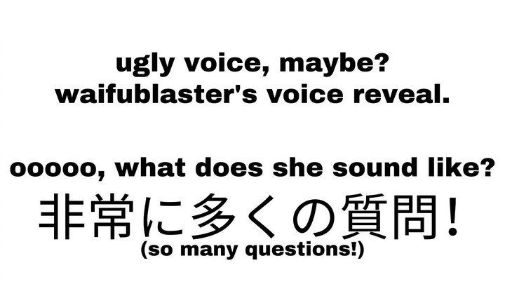 voice reveal, i guess