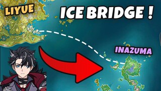 How Fast Can Wriothesley Ice Bridge from Liyue to inazuma