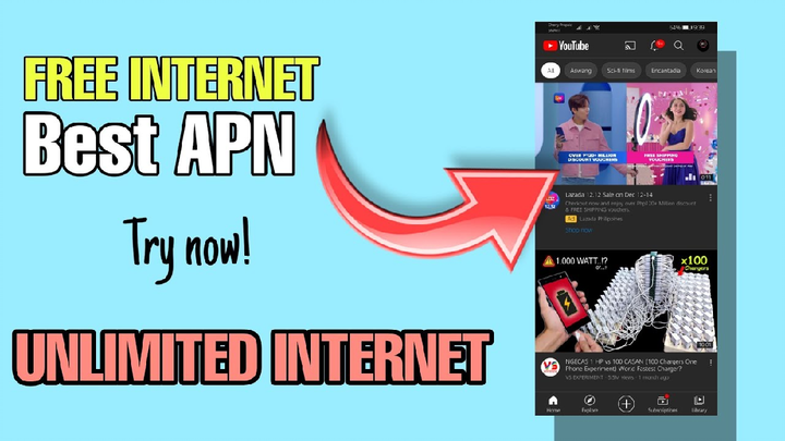 Wow grabe Unlimited Data sobrang lupet.Free internet tricks high Apn. Try it now!