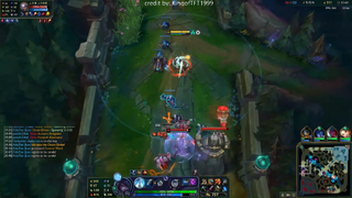 Pantheon lên phép nhảy R được pentakill ăn luôn baron #game