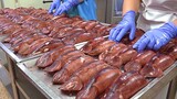 오징어순대 Mass production! Squid Sausage (Squid Sundae) Making Process - Korean food factory
