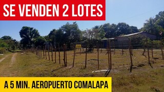 VENDO 2 LOTES EN $20,000 NEGOCIABLES A 5 Min. DEL AEROPUERTO COMALAPA, EL SALVADOR.