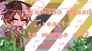 kamado squad reacts to warga +62 english and indonesia