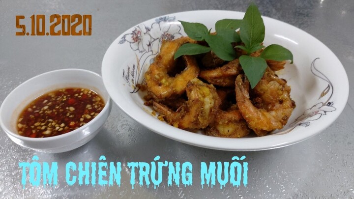 Tôm chiên trứng muối độc lạ mà ngon #42