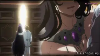 Albedo got angry and wanted to kill Philip for touching her|Overlord season 4 episode 2