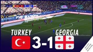 Türkiye 3-1 Gürcistan | EURO 2024 | Maçın Öne Çıkanları Video Oyunu Simülasyon ve Eğlence