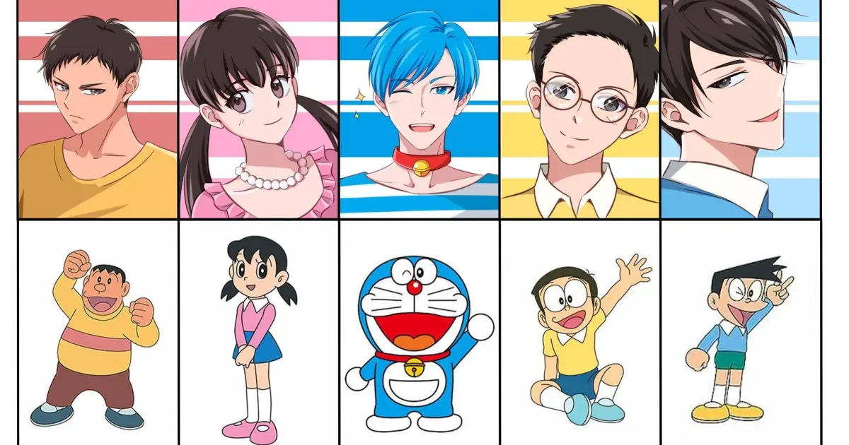 Nếu các nhân vật trong Doraemon biến thành Boy/Girl Anime thì sẽ ra sao? -  Bilibili
