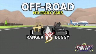 Dude Theft Wars | RANGER VS BUGGY (OFF-ROAD CARS)