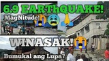 DAVAO TODAY/Lindol 6.9 Magnitude,Lupa bumuka at Nagbukal na may Tubig/Mga Gusali Wasak!