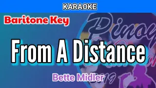 From A Distance by Bette Midler (Karaoke : Baritone Key)