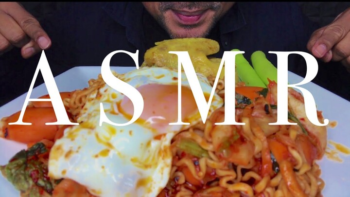 ASMR:Korean Noodle (EATING SOUNDS)|COCO SAMUI ASMR #asmr#mukbang#มาม่าเกาหลี