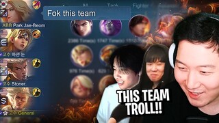 Mythical Glory Troll team trio | Mobile Legends Natan