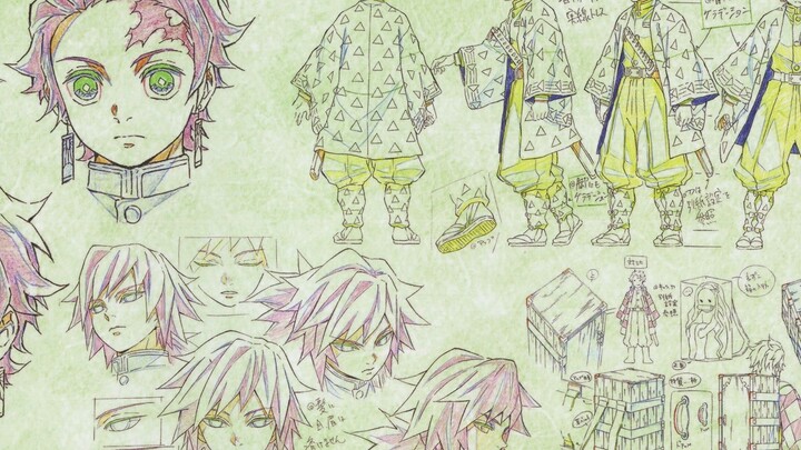 [Koleksi Pengaturan] Koleksi pengaturan lukisan asli seni Kimetsu no Yaiba, koleksi pengaturan item 
