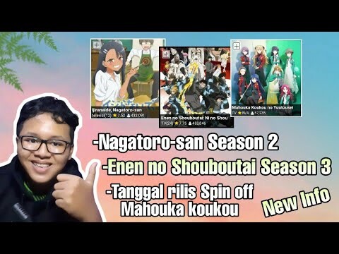 Bahas Nagatoro-san season 2,Fire force season 3,tanggak rilis Spin off mahouka koukou ||Req subs