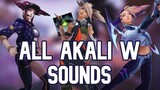 All Akali W (Shroud) Sounds