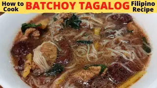 BATCHOY TAGALOG | Miswa Soup with Pork Blood | EASY Filipino Recipe