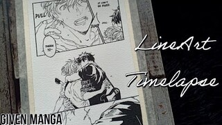 Given Manga Scene |Lineart |Timelapse