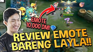 HABISIN 10RB DIAMOND BUAT EMOTE WLEE!! BARENG LAYLA! - Mobile Legends