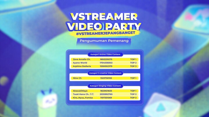 Pemenang Event Vstreamer Video Party