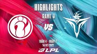 IG vs V5 | Highlights - Game 3 | Tuần 4 Ngày 7 | LPL Mùa Xuân 2022