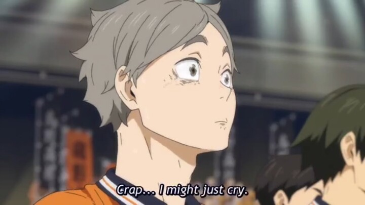 Suga is crying! Match Point Karasuno - Inarizaki!! / Haikyu to the top 2n ep. 11