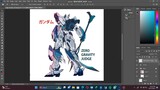 Zero Gravity Judge Gundam 10 hour drawing