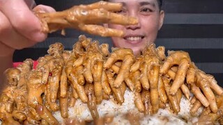 Adobo sa Gata na Paa ng Manok Mukbang Asmr | Filipino Food | Mukbang Philippines | Real Eating Show