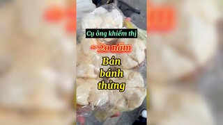 Ông cụ khiếm thị bán bánh thửng