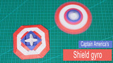 DIY Paper Toy Gyro | Captain America's Shield