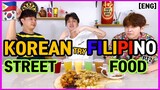 [REACT] Korean Try Filipino Street Food pt. 2  (ENG SUB) # 48