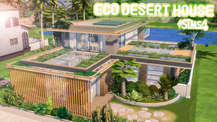 Modern ECO House 🌵 | No CC | Stop Motion Build | Sims 4