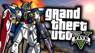 GTA 5 Mod Indonesia - GUNDAM MELAWAN TITAN DI LOS SANTOS