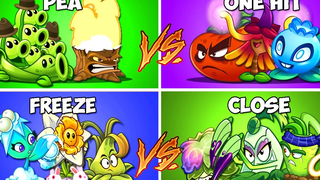 สุ่ม 4 ทีมโรงงานยอดเยี่ยม - ใครจะชนะ - PvZ 2 ทีม Plant Vs ทีม Plant