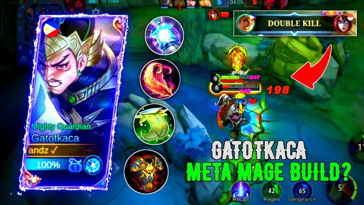 Gatotkaca Mage build | 100% Full Damage | Gatotkaca Best build 2022 | MLBB