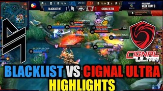 BLACKLIST INTL VS CIGNAL ULTRA HIGHLIGHTS |  MPL-PH Season 6