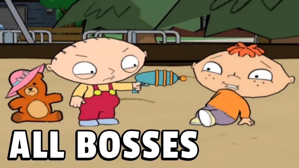 Family Guy Video Game! - ALL BOSSES - Bilibili