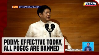 PBBM: All POGOs are banned | SONA 2024: Ulat ng Pangulo