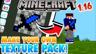 How To Make Your Own Texture Pack For MCPE 1.16+ | Make Your Own Texture Pack In MCPE 2020