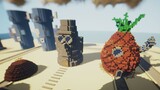 [Minecraft] สร้างเมืองในสพันจ์บ็อบ