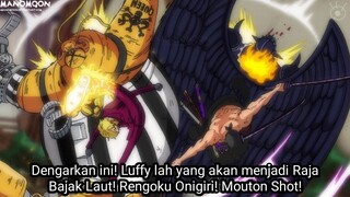 ONE PIECE EPISODE 1045 SUB INDONESIA TERBARU - ZORO & SANJI VS KING & QUEEN DIMULAI! (ALUR CERITA)