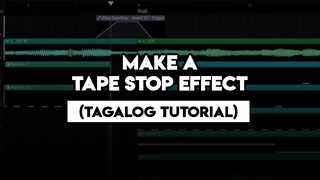 Make a Tape Stop Effect (Tagalog Tutorial)