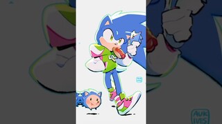 •♡💙Sonic the hedgehog💙 🌟Sonic's versions🌟 - #edit #sonic #short ♡•