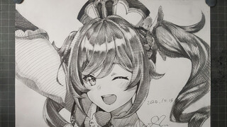 จิตรกรรม|320 นาทีวาด Barbara Gunnhildr